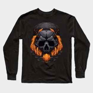 Flower Skull Long Sleeve T-Shirt